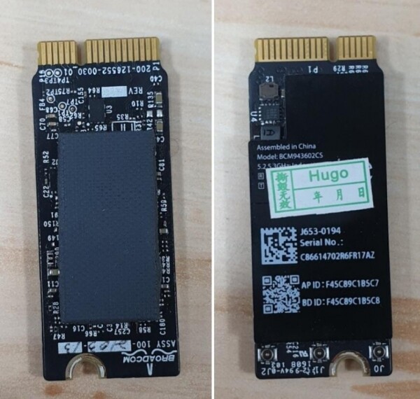액정도매(LCD도매),무선랜 APPLE BCM943602CS 653-0194 A1502 A1398 WIFI Card 2015