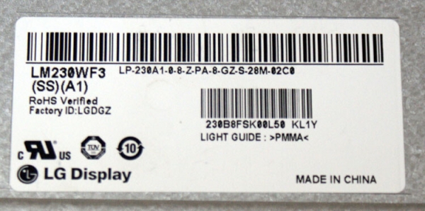 액정도매(LCD도매),LM230WF3(SS)(A1) 파손액정 BLU용 백라이트용