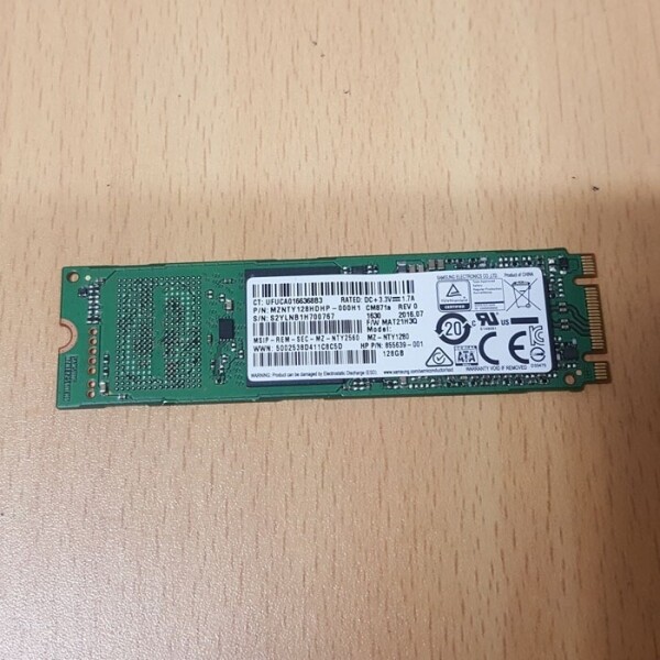 액정도매(LCD도매),SSD 삼성 128GB MZ-NTY1280 855639-001 80mm