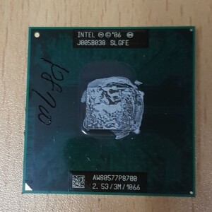 CPU중고 인텔 코어2듀오 core 2 DUO P8700 SLGFE 2.53G 3M