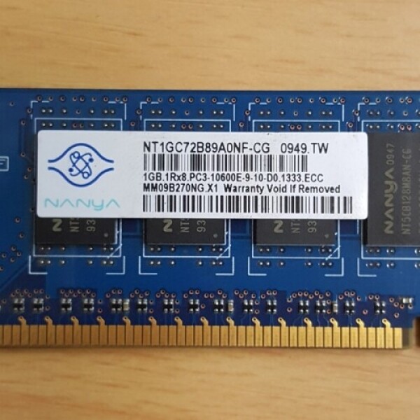 액정도매(LCD도매),RAM 1GB 1RX8 PC3-10600E-9-10-D0.1333.ECC