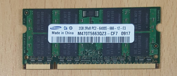 액정도매(LCD도매),삼성 RAM 노트북용 2GB PC2-6400S DDR2 800MHz 200핀 중고
