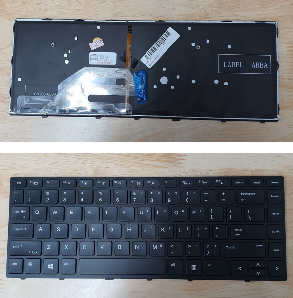 액정도매(LCD도매),키보드 HP Probook 430 G5 (은테/흑테) 440 G5 Keyboard (LED케이블 길이 확인)