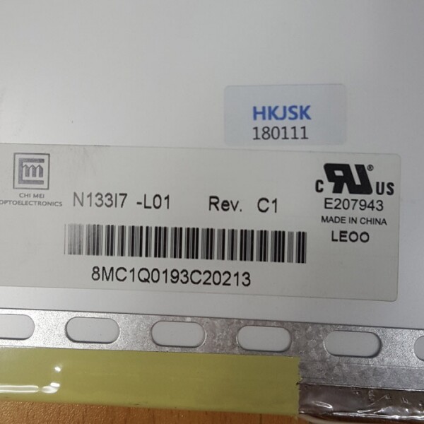 액정도매(LCD도매),N133I1-L01 REV.C2 CCFL 유광 중고(스크래치) 20P