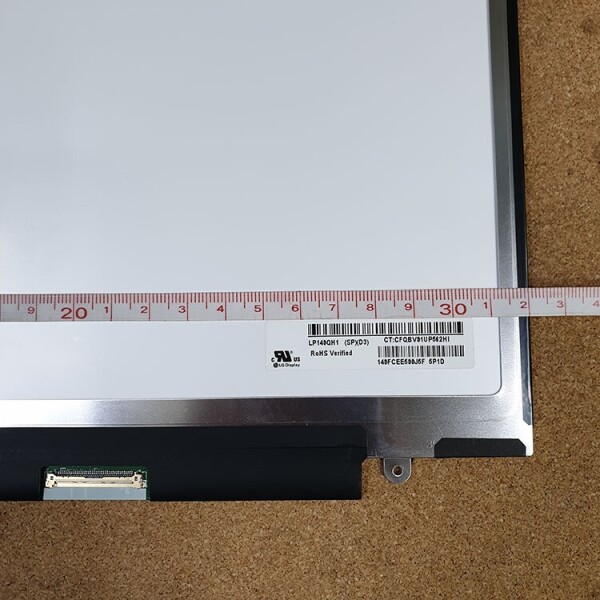 액정도매(LCD도매),(무광)LP140QH1(SP)(D3) QHD 40P 193mm 부터 시작됨