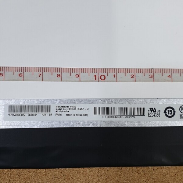 액정도매(LCD도매),B156XTK02.0 TOUCH + LCD  폭좁은 터치 40P NT156WHM-T03