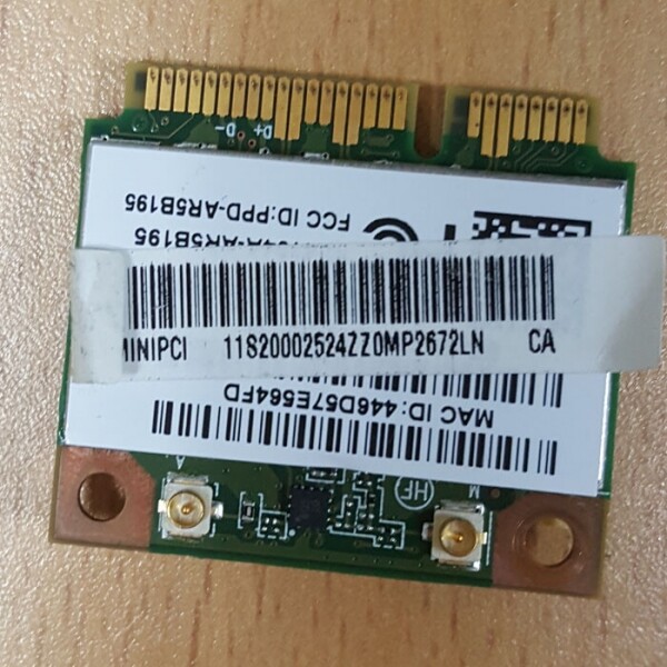 액정도매(LCD도매),무선랜 레노보 G580 11S20002524 ATH-AR5B195 WiFi 802.11 bgn half PCI Card중고