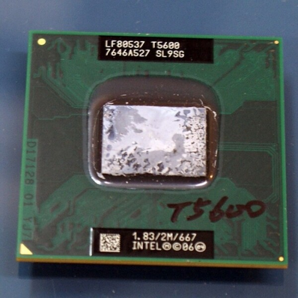 액정도매(LCD도매),중고CPU 코어2듀오 T5600 SL9SG SL9SP SL9U3 2M 1.83GHz 667Mhz 인텔