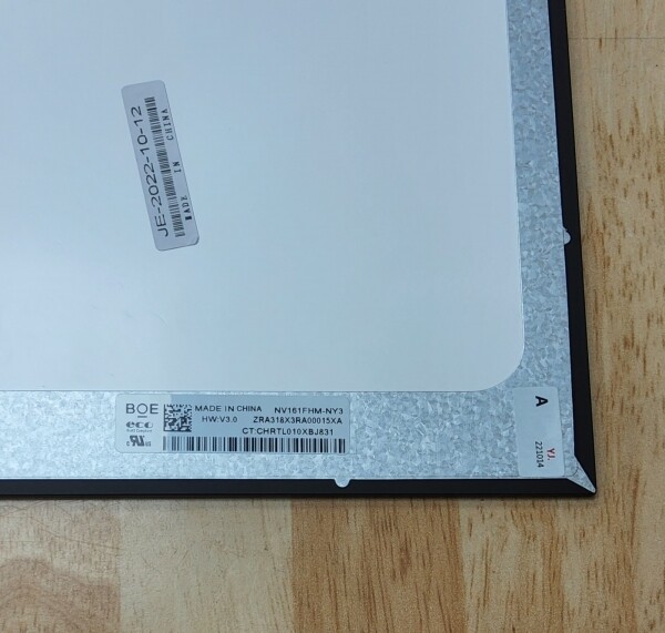 액정도매(LCD도매),무광 NV161FHM-NX2 NV161FHM-NY3  40P (224mm시작)  300CD 144HZ IPS N161HCA-GA1
