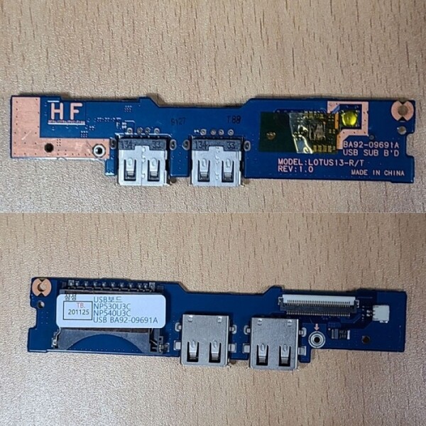 액정도매(LCD도매),USB보드+리더기 BA92-09691A 삼성 530u3b 530u3c 540u3c 신품