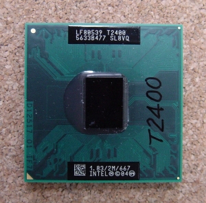 액정도매(LCD도매),중고CPU SL8VQ Core2Duo 노트북CPU T2400/1.83/2M/667
